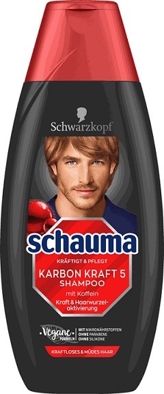 Schauma šampon for men Karbon Kraf 350ml - Kosmetika Pro muže Vlasová kosmetika Šampóny